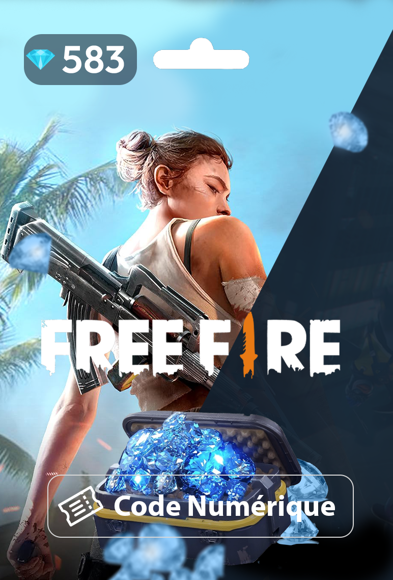 Carte Free Fire 572 Diamonds