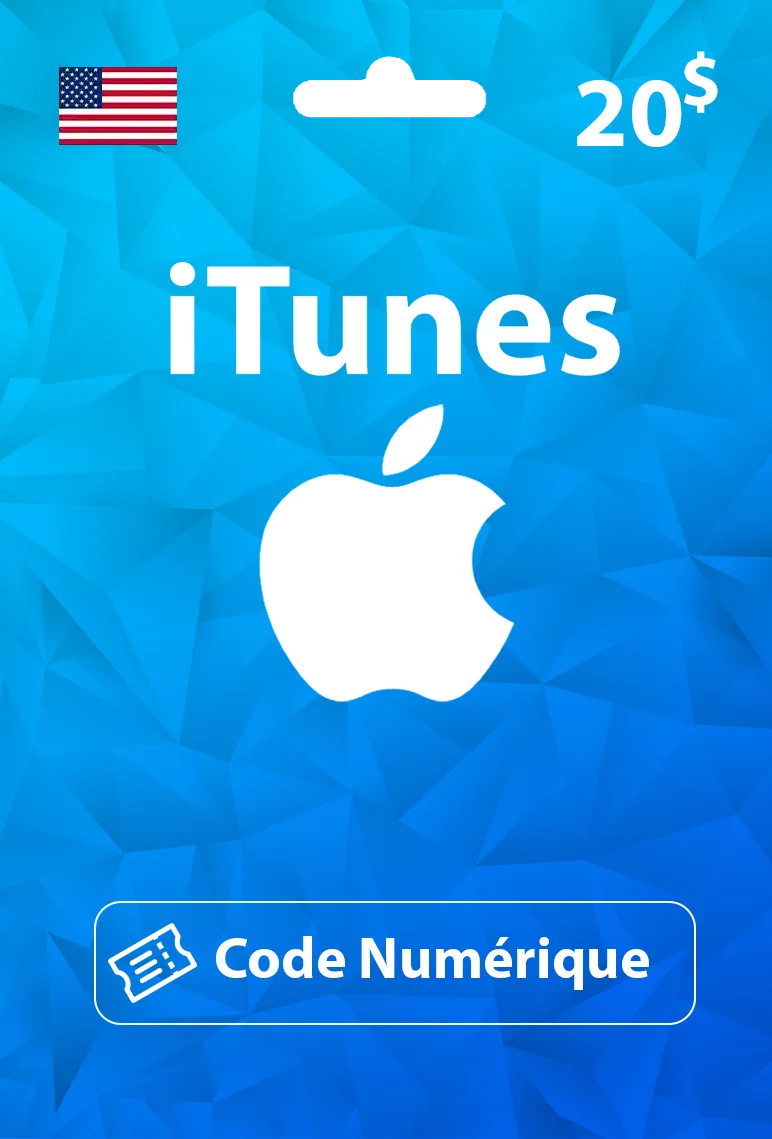 Carte Cadeau Apple Store & iTunes 20$ USA