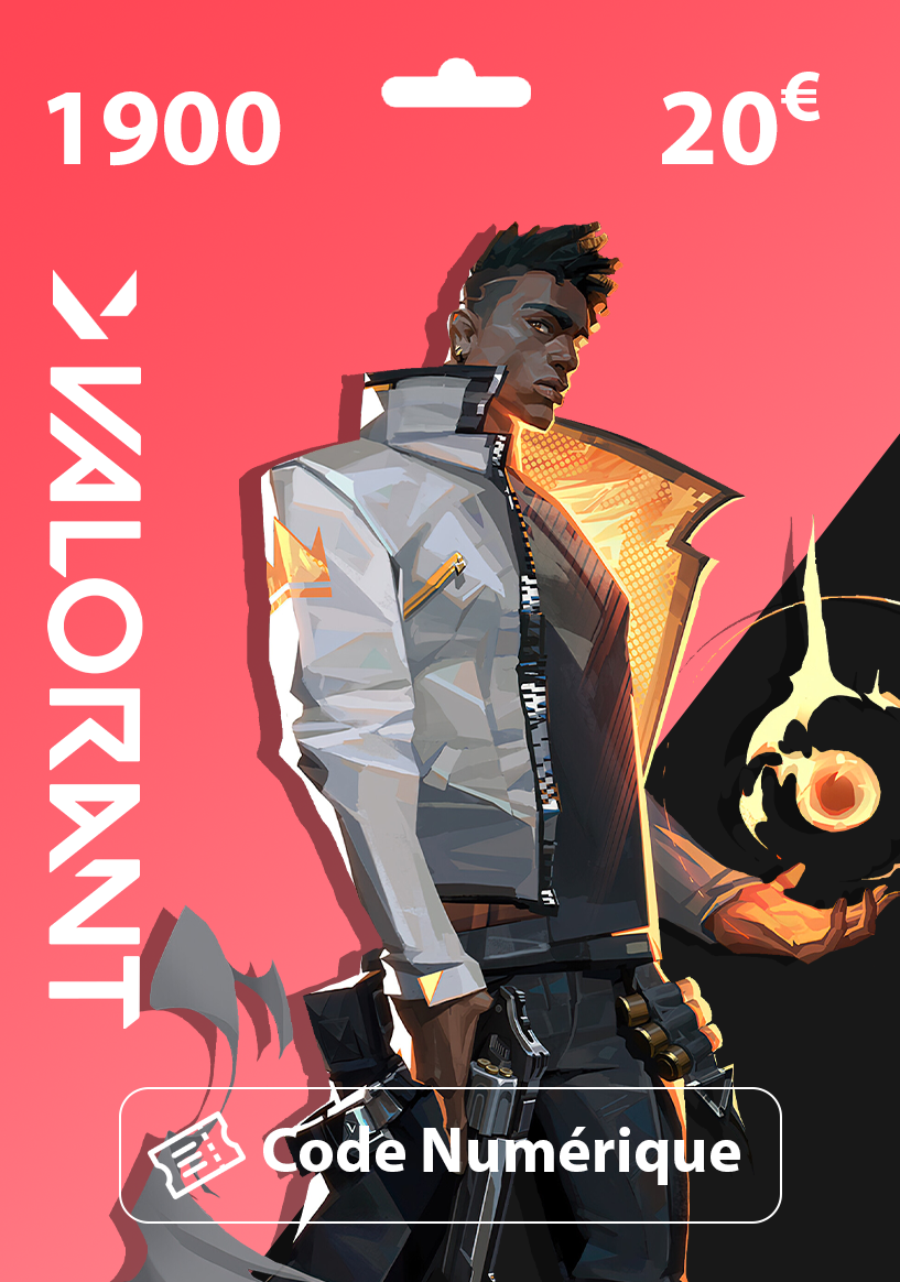 Carte Cadeau Valorant 20€ - 1900 VP