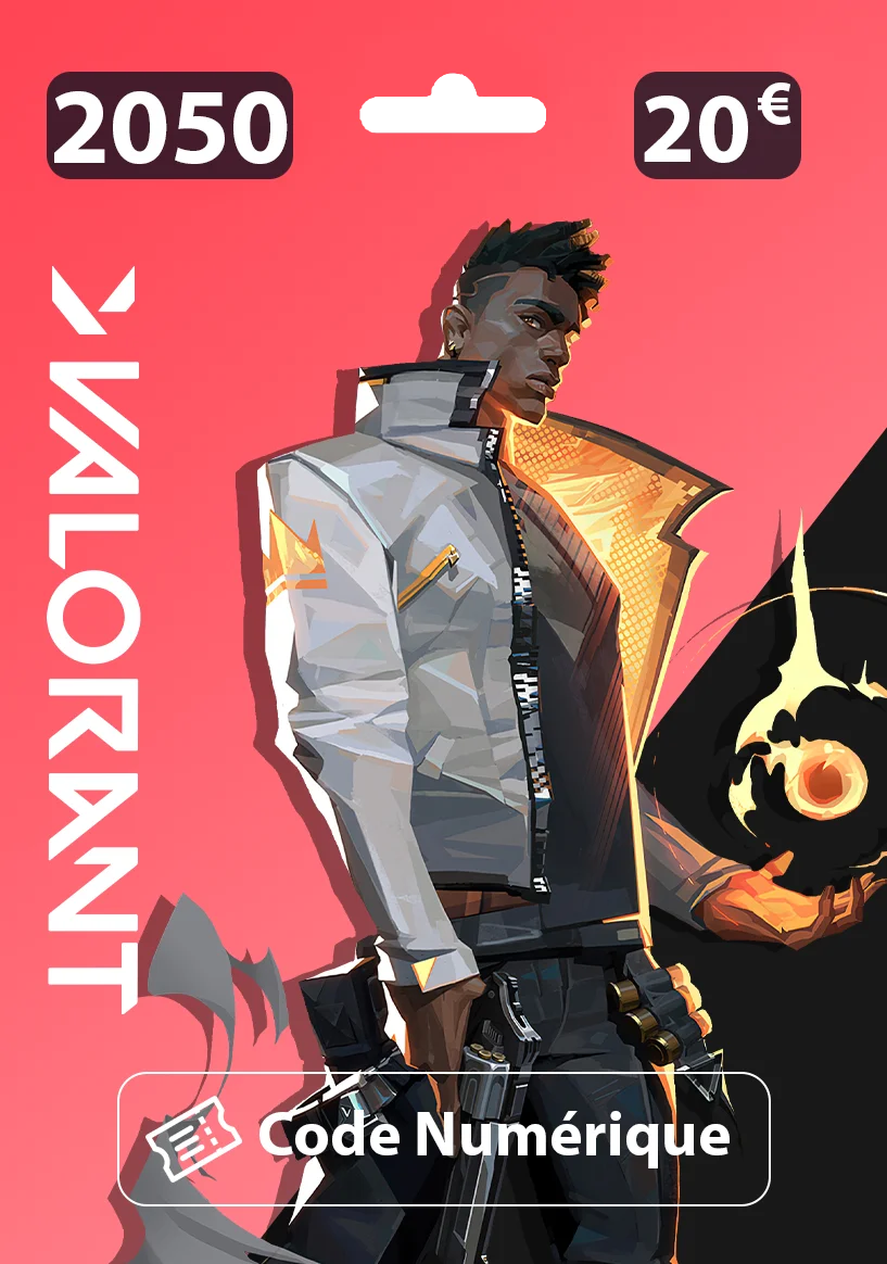 Carte Cadeau Valorant 20€ - 2050 VP