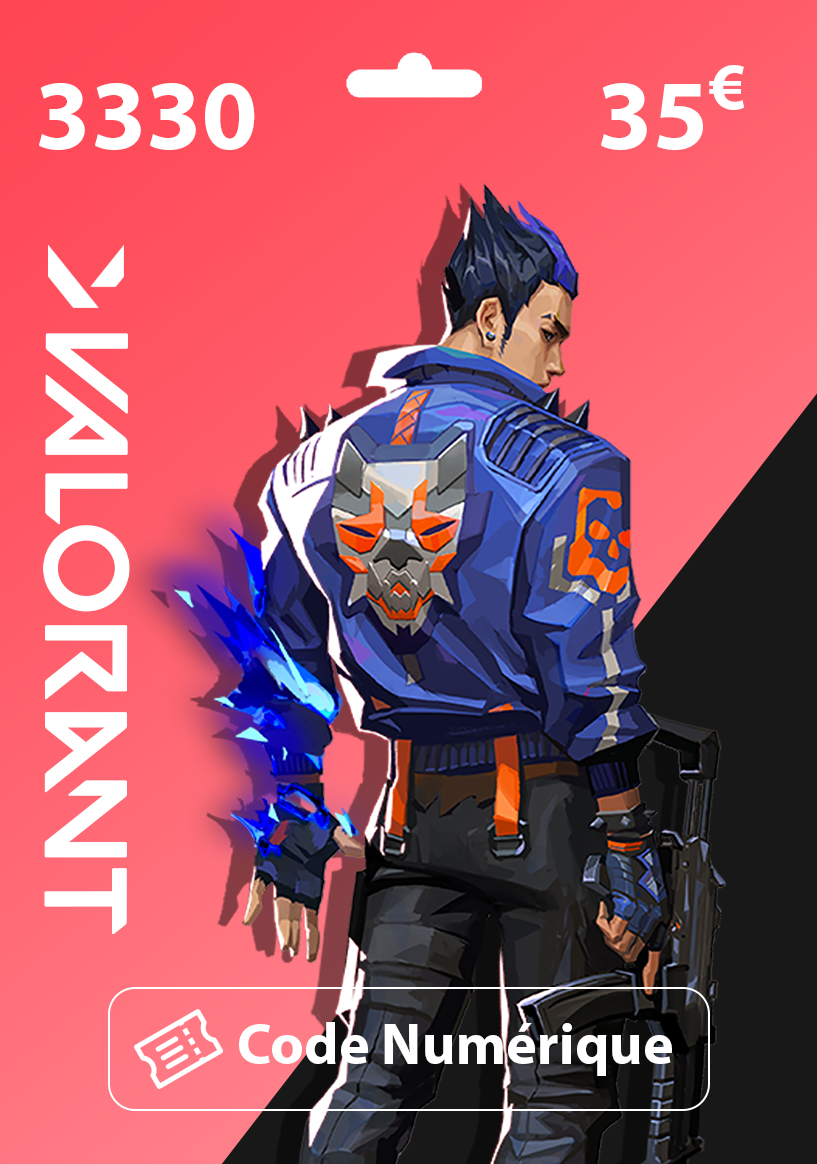 Carte Cadeau Valorant 35€ - 3330 VP