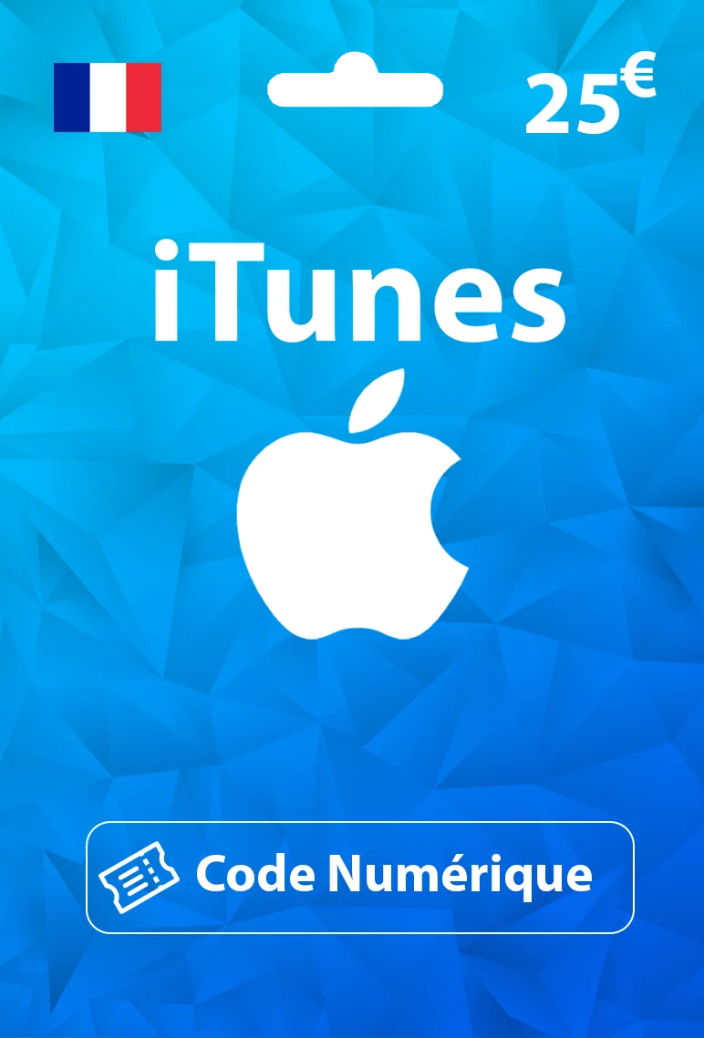 Carte Cadeau Apple Store & iTunes 25€ France