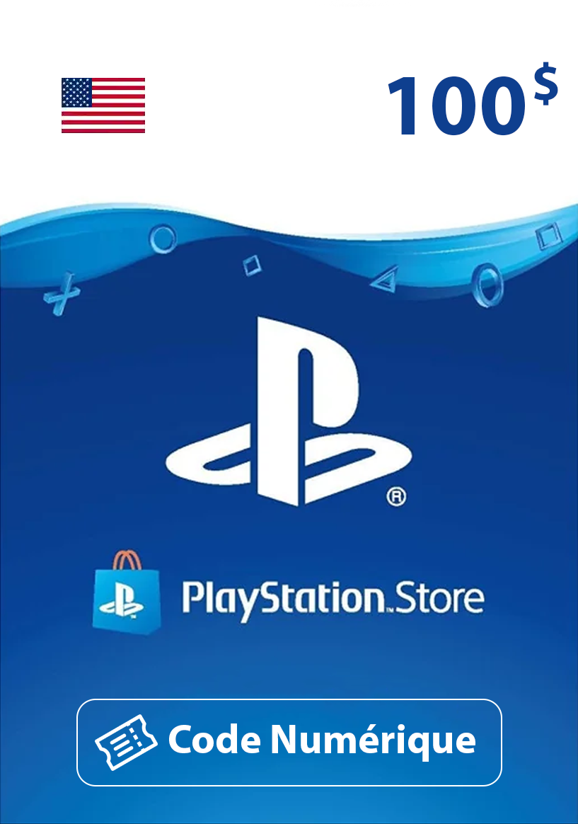 Carte Cadeau PlayStation Network (PSN) 100$ USA