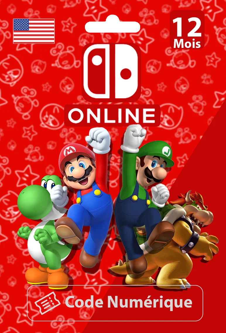 Nintendo Switch Online — Abonnement Individuel 12 Mois USA