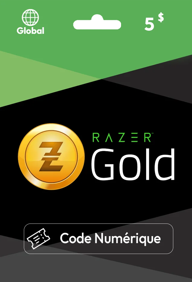 Carte Razer Gold 5$ — Global
