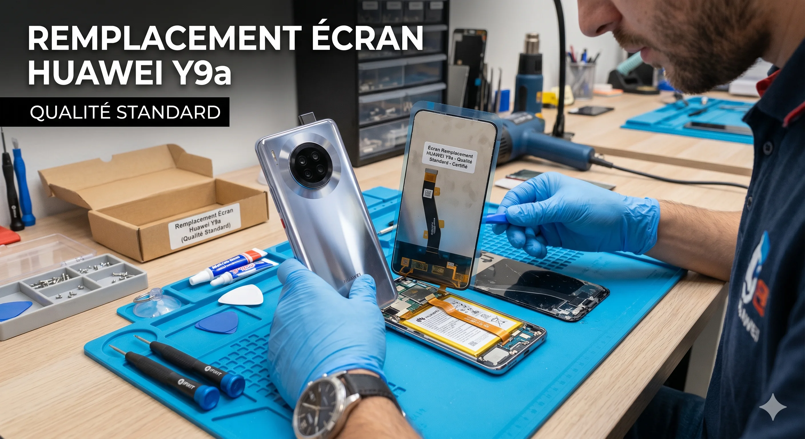 Remplacement Écran Huawei Y9a — Qualité Standard