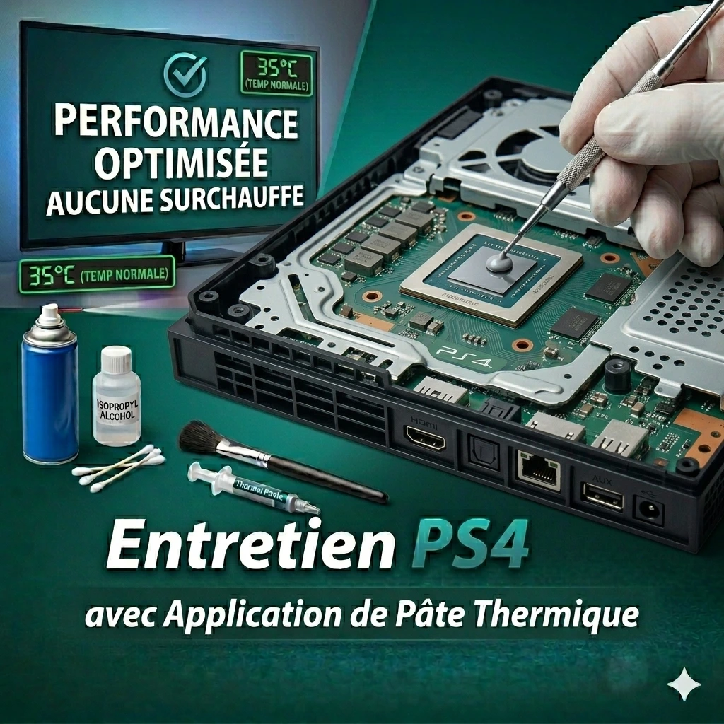 Nettoyage Complet PS4 + Pâte Thermique