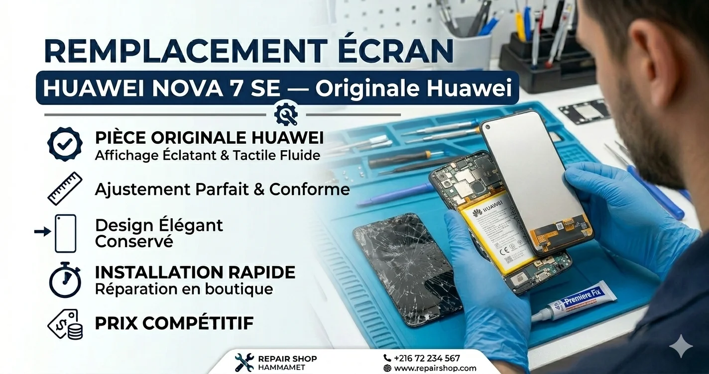 Remplacement Écran Huawei Nova 7 SE — Originale Huawei