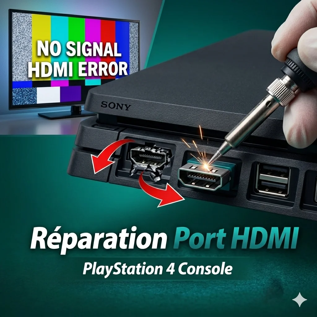 Réparation Port HDMI PlayStation 4