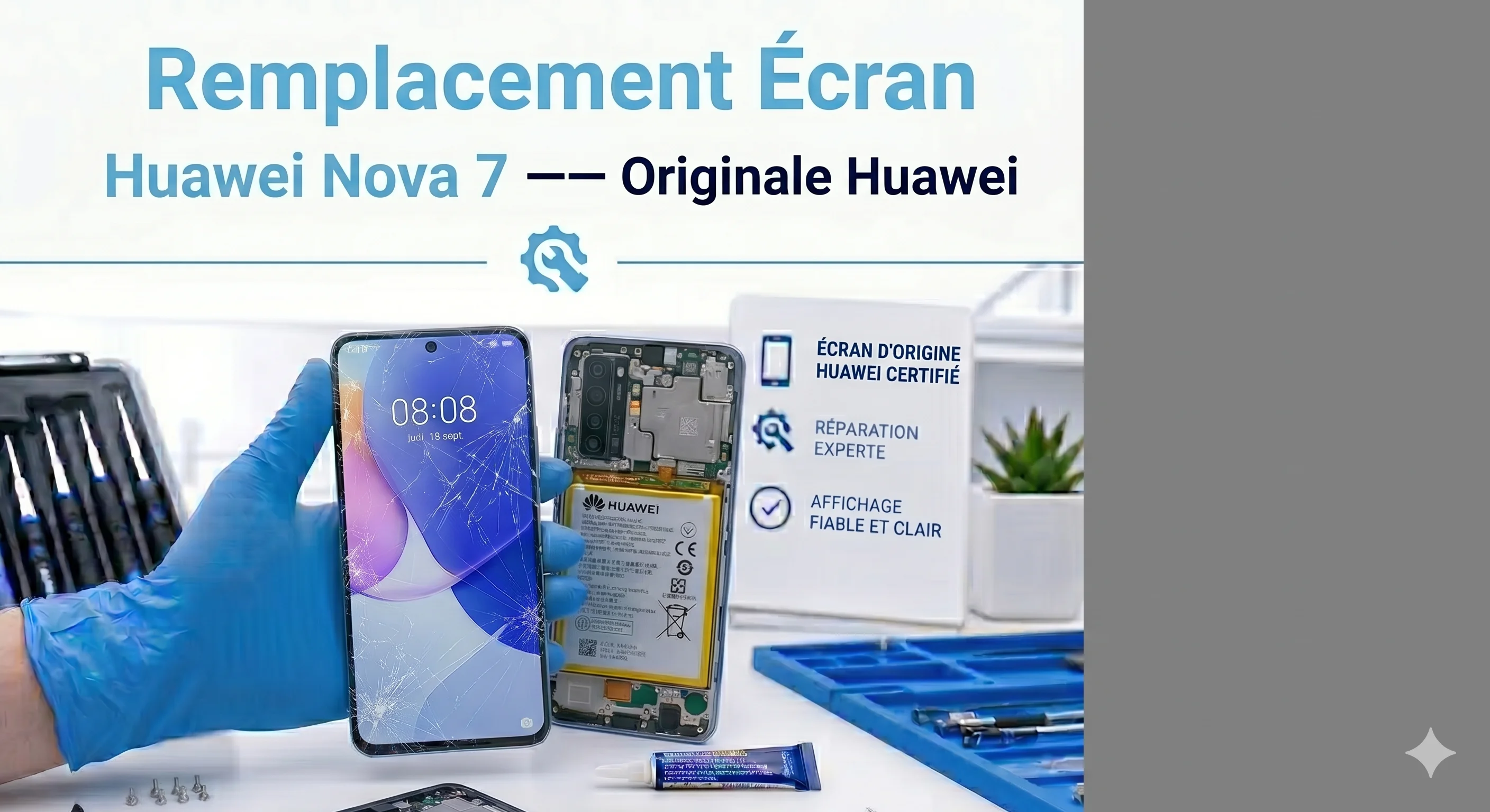 Remplacement Écran Huawei Mate 9 — Qualité Standard