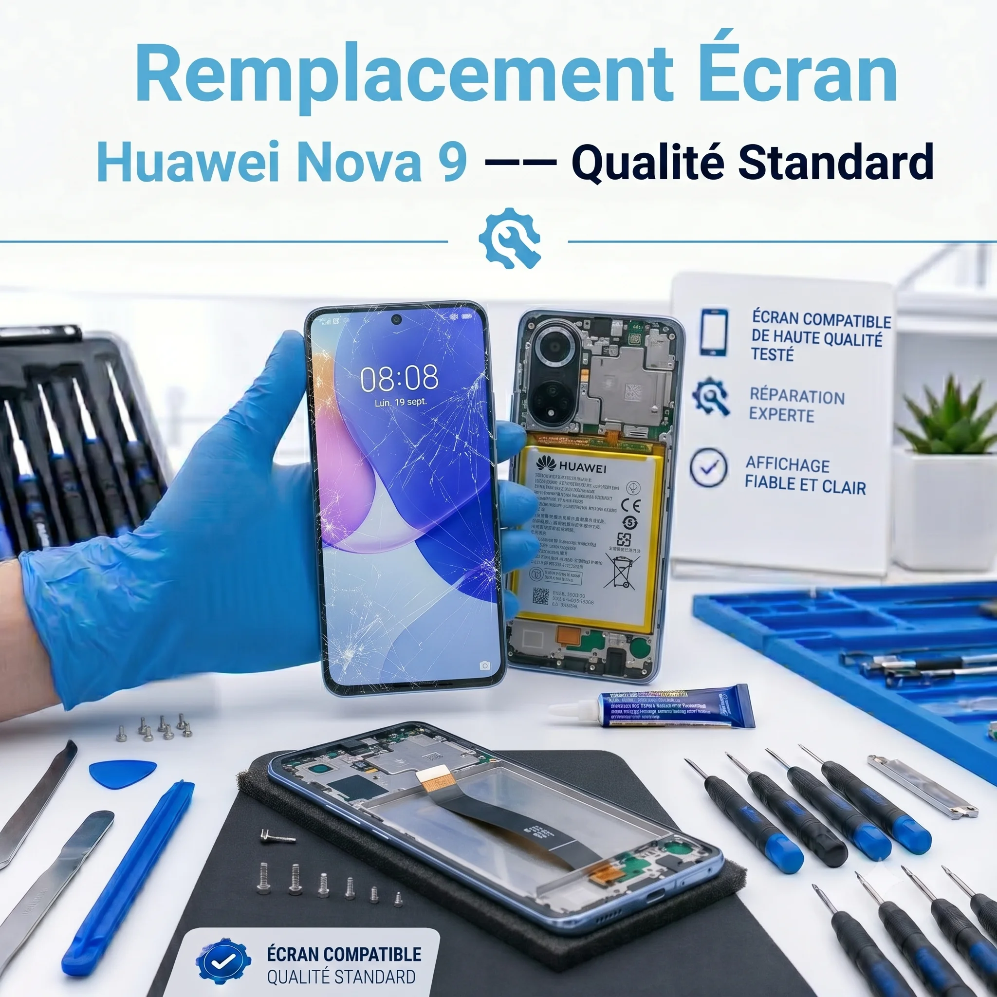 Remplacement Écran Huawei Nova 9 — Qualité Standard