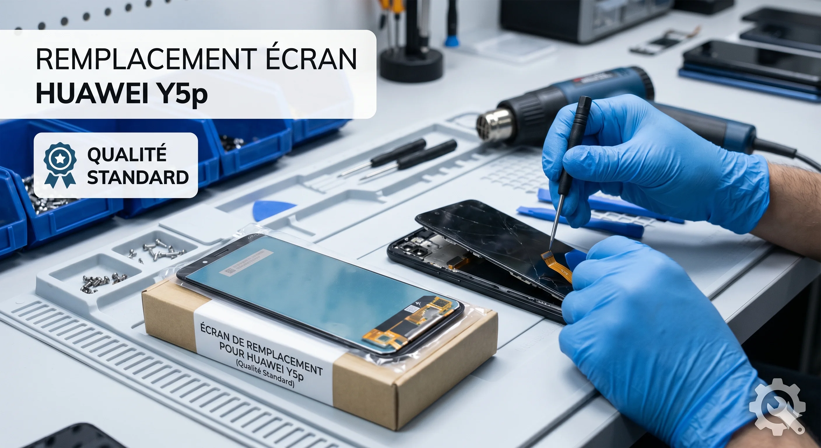Remplacement Écran Huawei Y5p — Qualité Standard