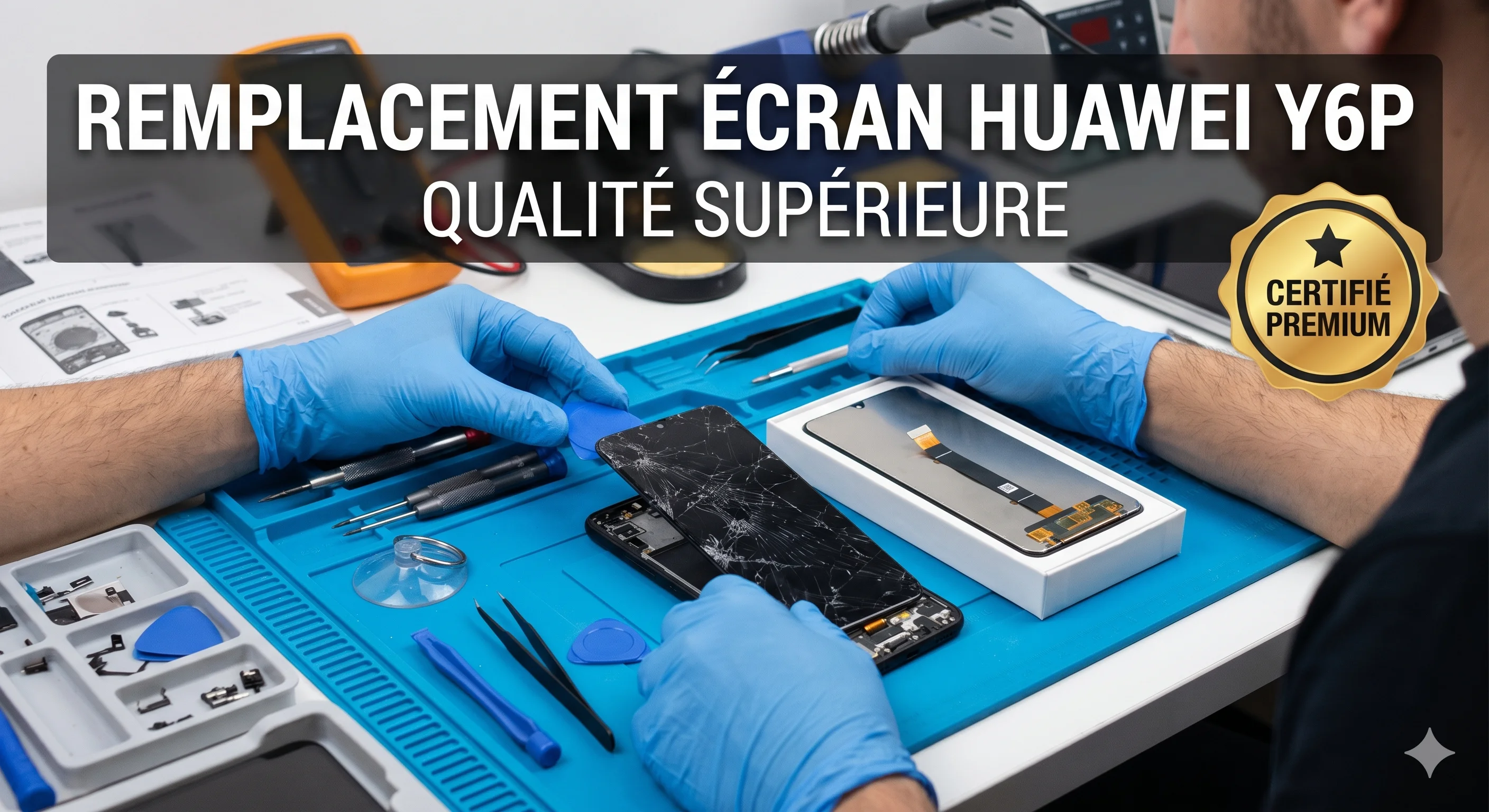 Remplacement Écran Huawei Y6P — Qualité Supérieure