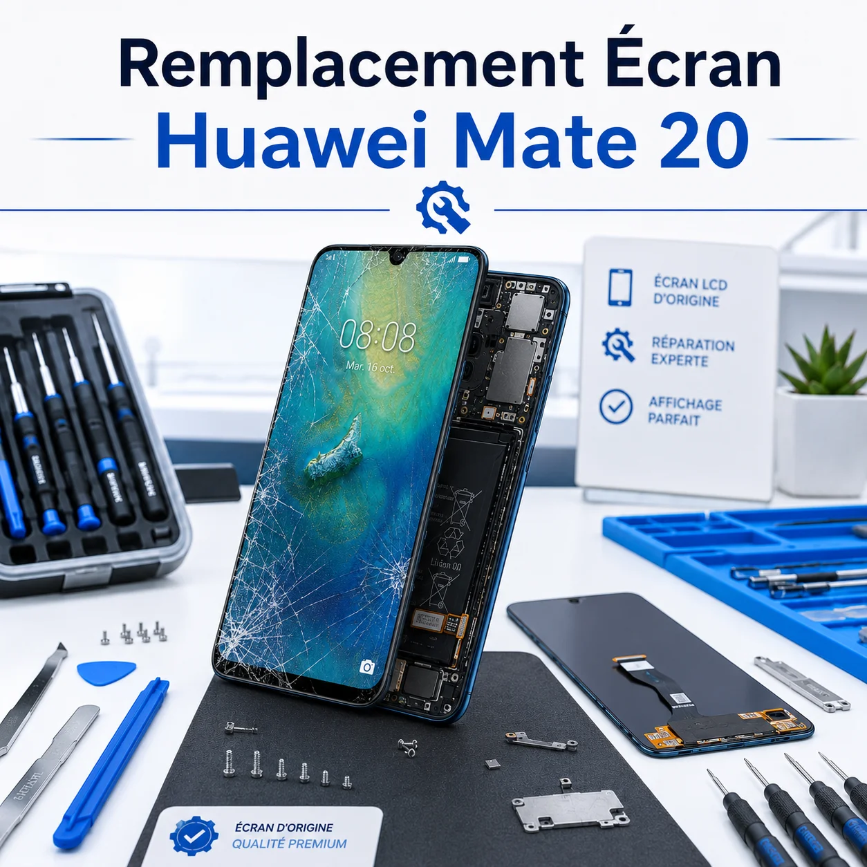Remplacement Écran Huawei Mate 20 — Originale Huawei