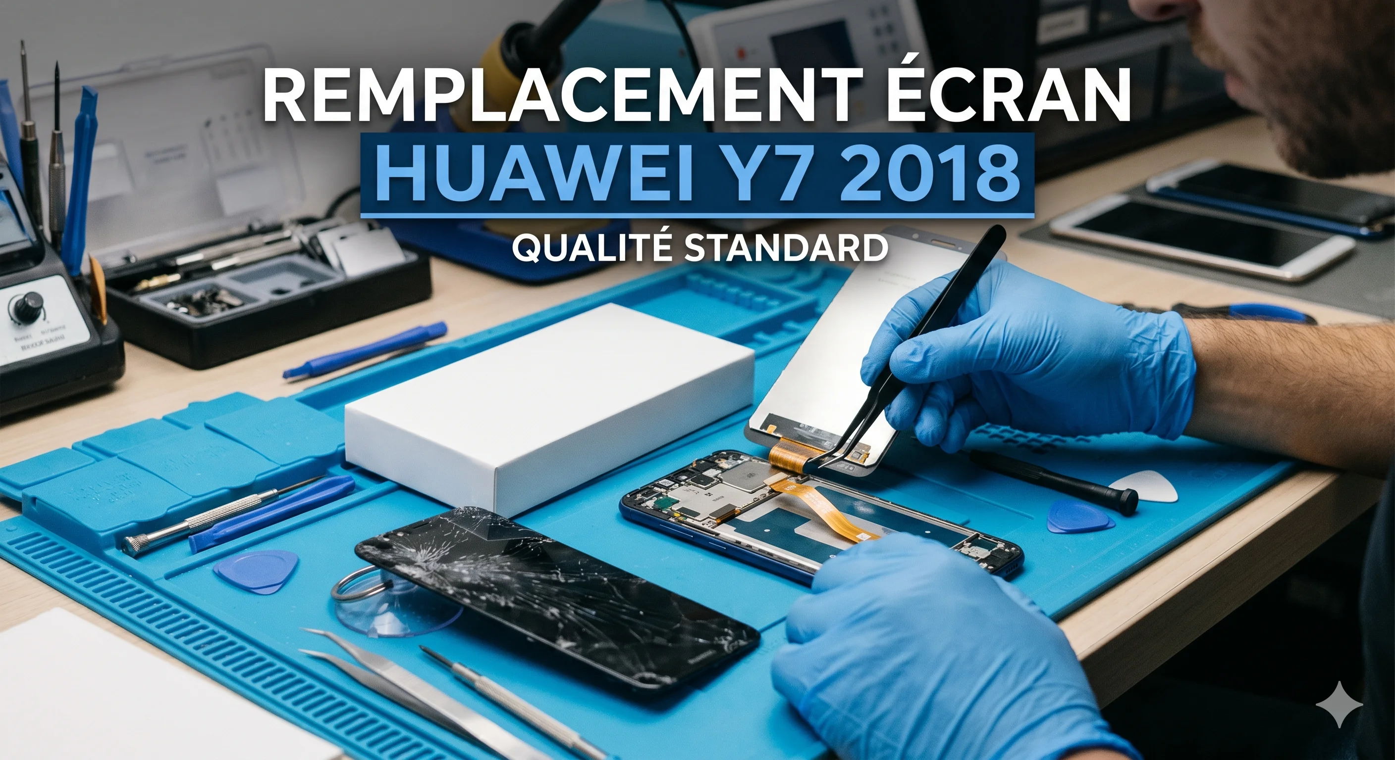 Remplacement Écran Huawei Y7 2018 — Qualité Standard