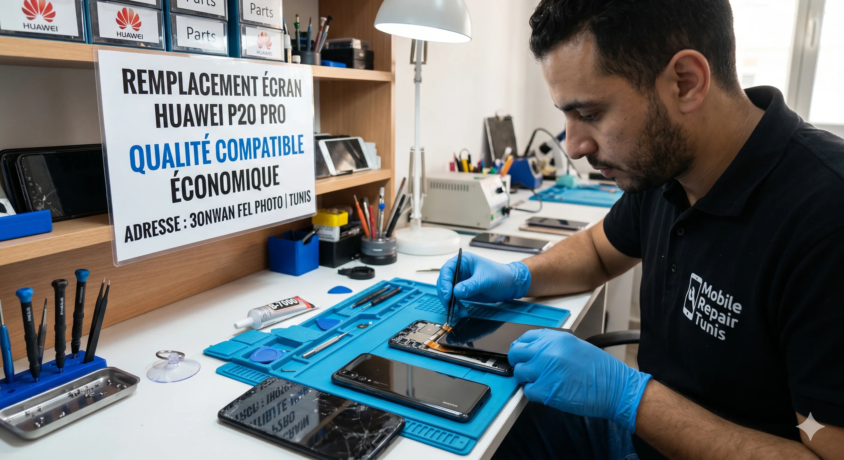 Remplacement Écran Huawei P20 Pro — Compatible Économique
